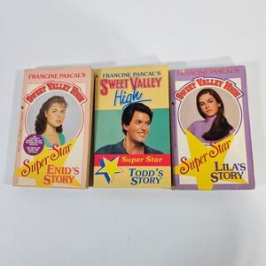 Vintage Sweet Valley High Super Star 3 Book Lot Enid Todd Lila Francine Pascal